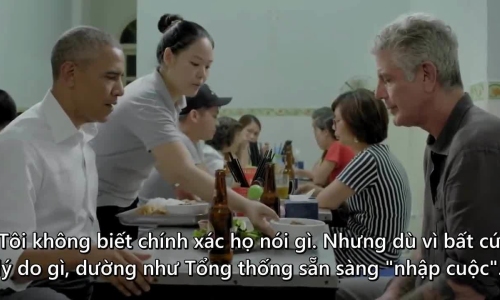 Đầu bếp Bourdain nói về bữa bún chả với cựu tổng thống Obama