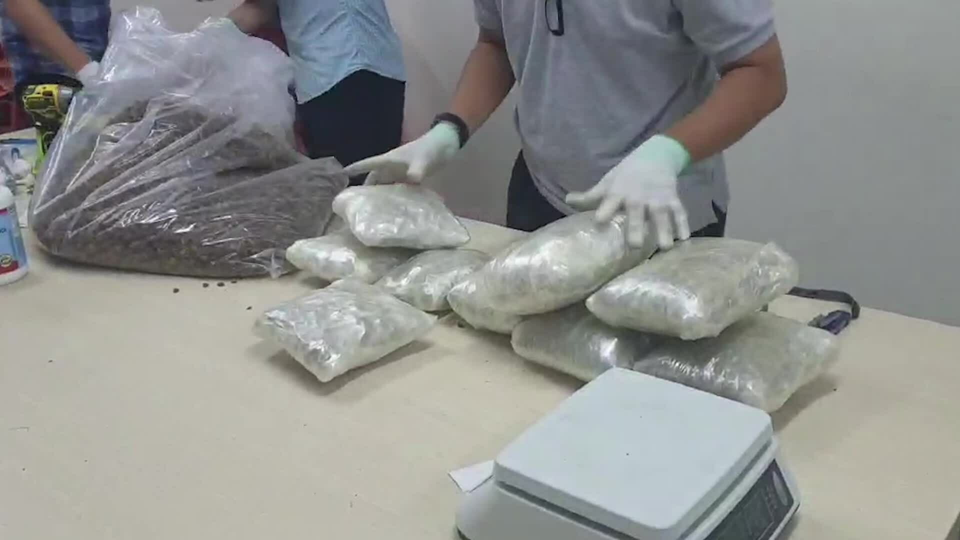 20kg ma túy trong thùng giấy quà biếu