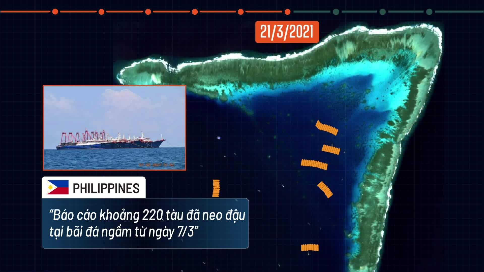 Ba tuần hiện diện của hơn 200 tàu cá Trung Quốc trên Biển Đông